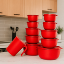 Kit 10 potes Bowl Ultra vedação | Jarra 1,800 ml brinde