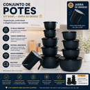Kit 10 potes Bowl Ultra vedação | Jarra 1,800 ml brinde