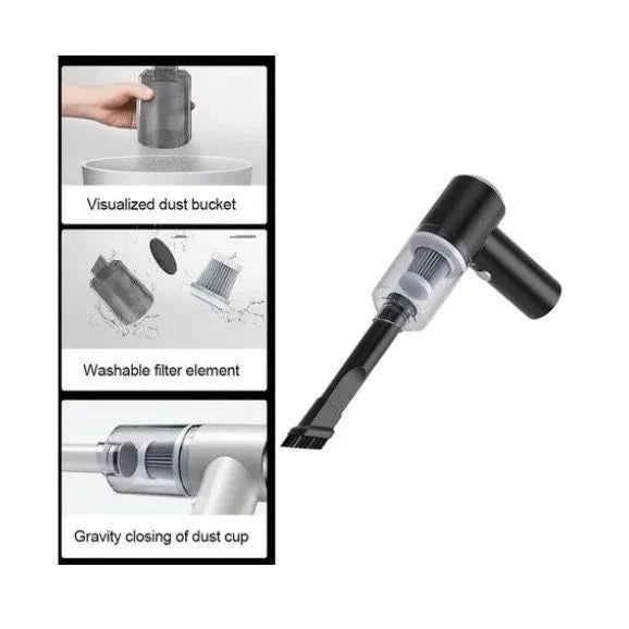 Aspirador de Pó Portátil Multi funcional Power- 4 em 1 Recarregável