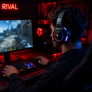 Fone De Ouvido Headset Gamer com Fio Profissional | Isolamento de ruídos