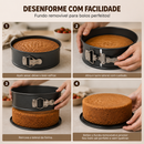 Kit 3 Formas Redondas com Fundo Removível - Antiaderente