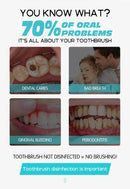 Esterilizador com suporte para escova de dente com luz UV - Recarregavel