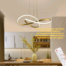 Lustre LED Moderno 3 Cores em 1 | Iluminação Nordic para Sala, Cozinha e Jantar | Bivolt