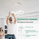 Lustre LED Moderno 3 Cores em 1 | Iluminação Nordic para Sala, Cozinha e Jantar | Bivolt