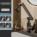 Torneira 1080° Giratória Cozinha e Banheiro – Quente e Frio, Rotativa e Antirrespingos