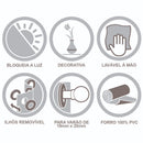 Cortina Blackout PVC 2,80x1,60m para Quarto e Sala – Bloqueio Total de Luz