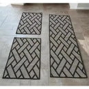 Conjunto de Tapetes Jacquard Antiderrapante 3 Peças – Conforto e Segurança