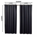 Cortina Blackout PVC 2,80x1,60m para Quarto e Sala – Bloqueio Total de Luz