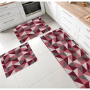 Conjunto de Tapetes Jacquard Antiderrapante 3 Peças – Conforto e Segurança