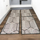 Conjunto de Tapetes Jacquard Antiderrapante 3 Peças – Conforto e Segurança