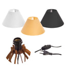 Kit 2 Abajures Elegance Home | Quarto e Sala - com cupula