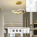 Lustre LED Moderno 3 Cores em 1 | Iluminação Nordic para Sala, Cozinha e Jantar | Bivolt