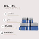 Toalha de Algodão Macia com Alta Absorção e Conforto - 4 Pcs
