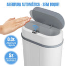 Lixeira Inteligente Antiodor | Sensor de presença 12 Litros